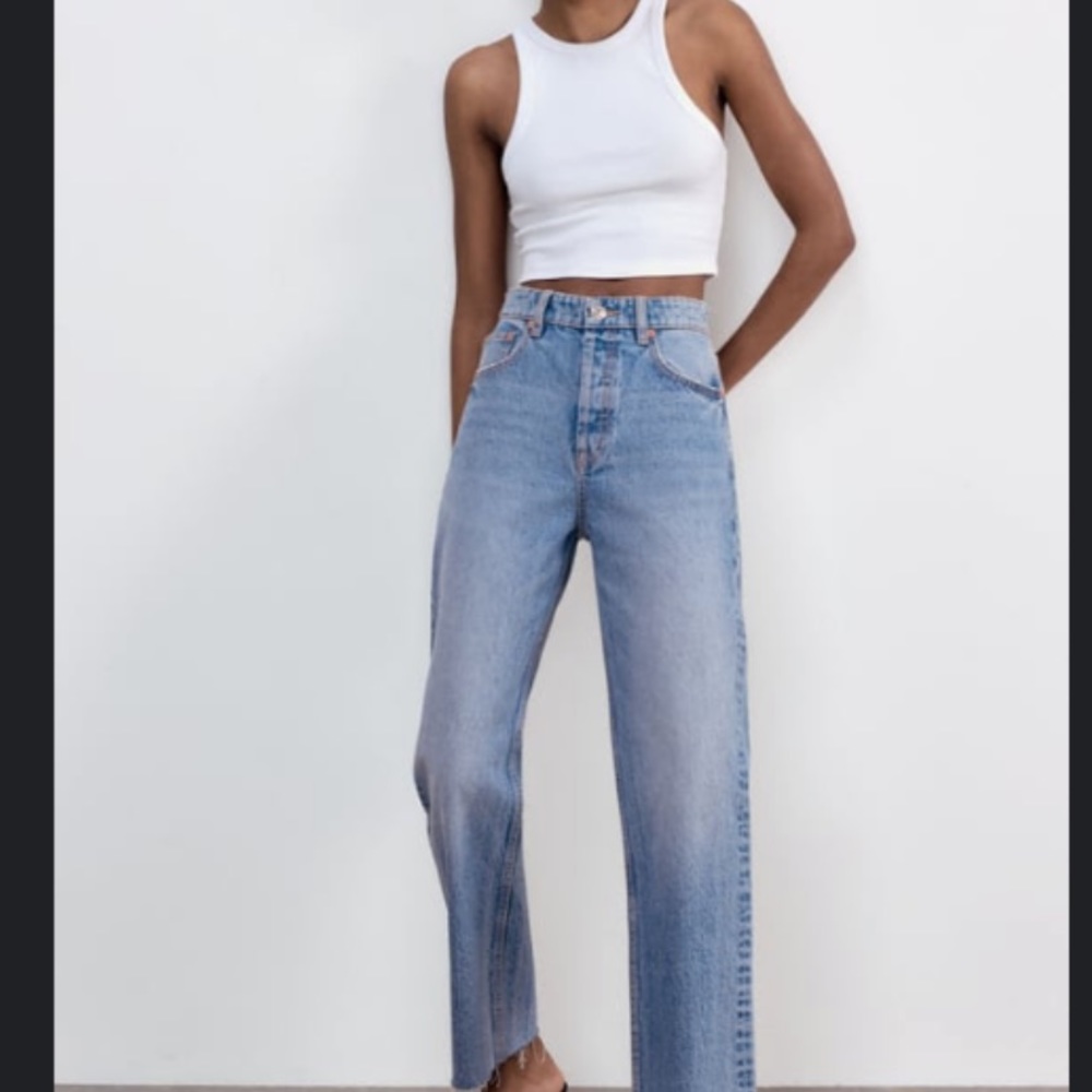 NWT Zara straight leg jeans